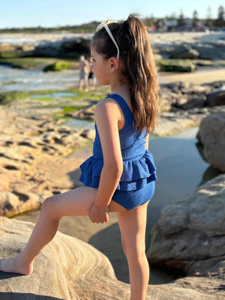 EVIA - Girls one piece Ocean Crinkle