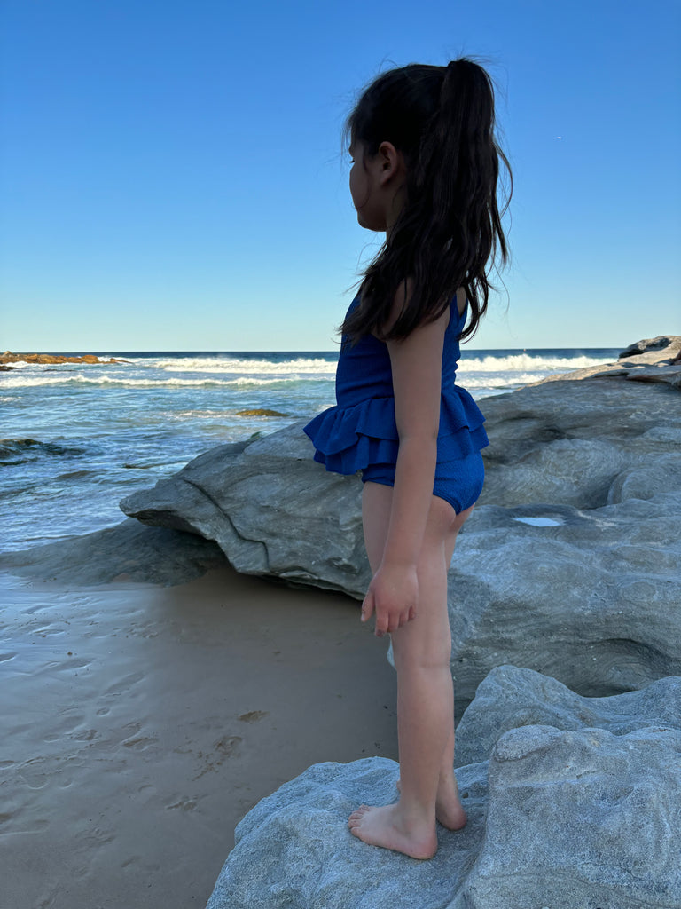 EVIA - Girls one piece Ocean Crinkle